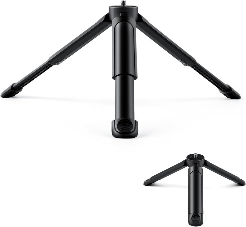 weeylite 1/4 Mini Tripod, C01 Pro Tabletop Desktop Stand Compact Tripod with 1/4" Screw for K21 Stick Light, Retro 12X Photo Light,Camera,Smooth 4,Osmo Mobile,Vimble 2,Gimbal Handle Grip Stabilizer - Image 1